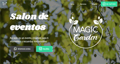 Desktop Screenshot of magicgardeneventos.com
