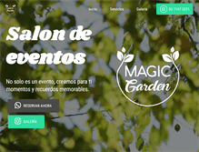 Tablet Screenshot of magicgardeneventos.com